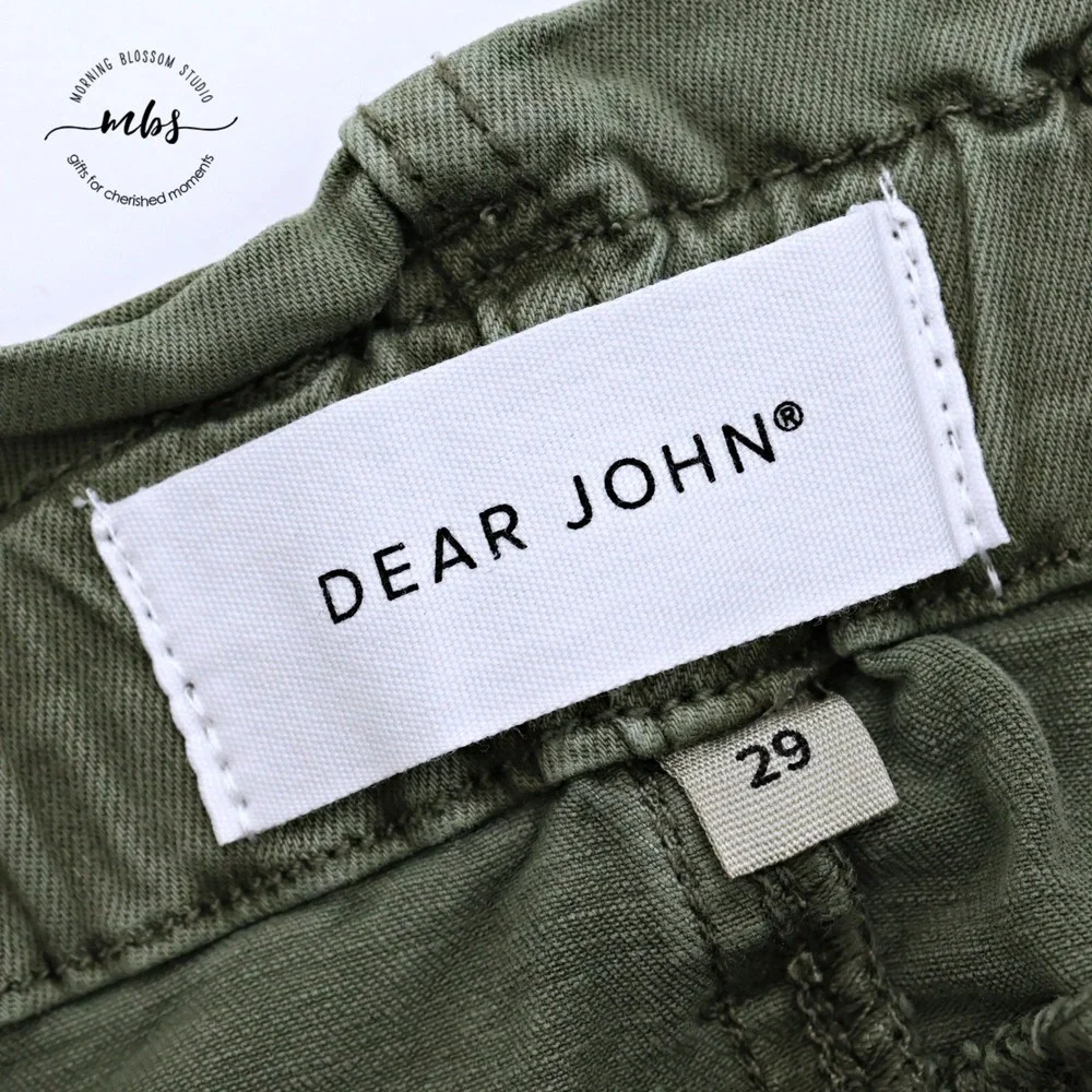 NWOT Dear John Elastic Waist Utility Streetwear Mini Skirt Olive Green Women 29_7